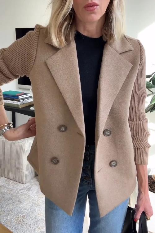 Amelia™ | Schicker Blazer mit Strickärmeln